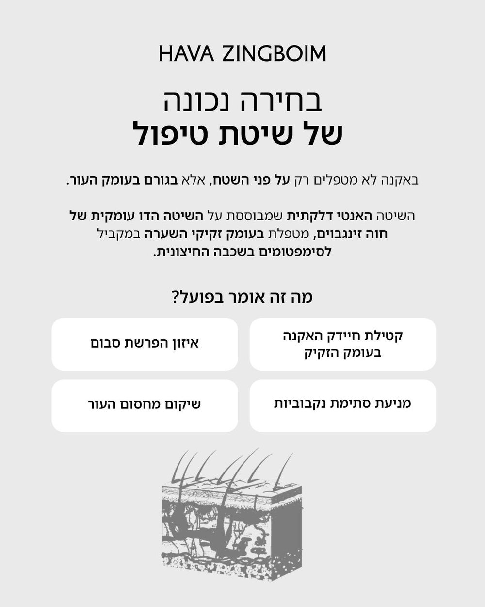 בחירה נכונה של שיטת טיפול